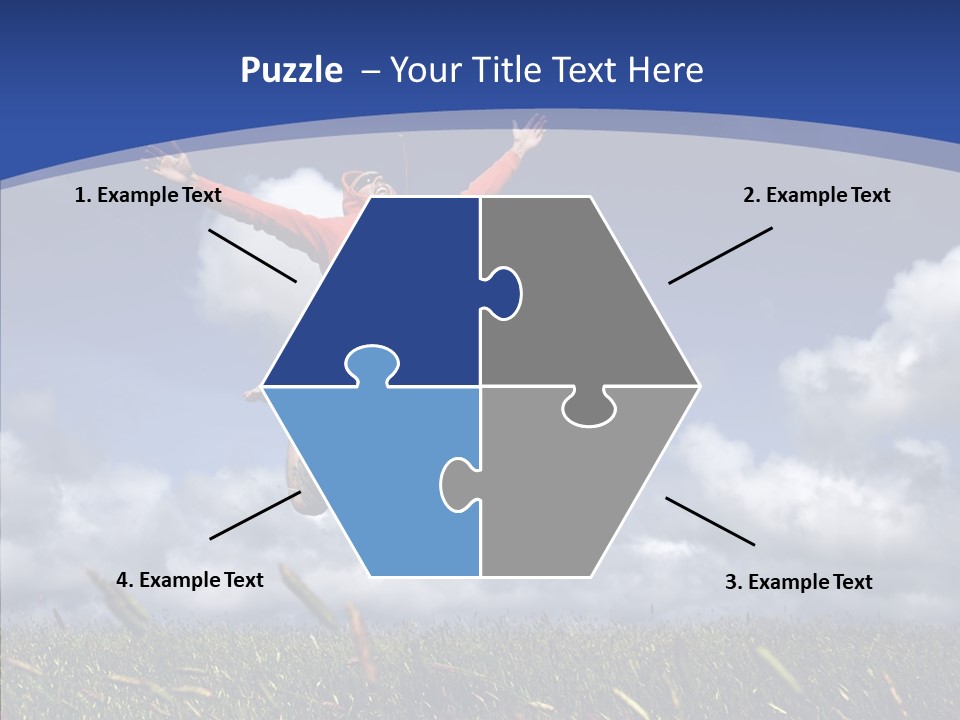 Determination Vitality Man PowerPoint Template