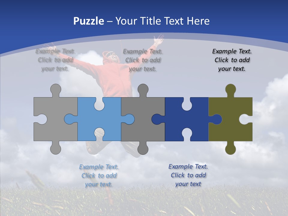 Determination Vitality Man PowerPoint Template