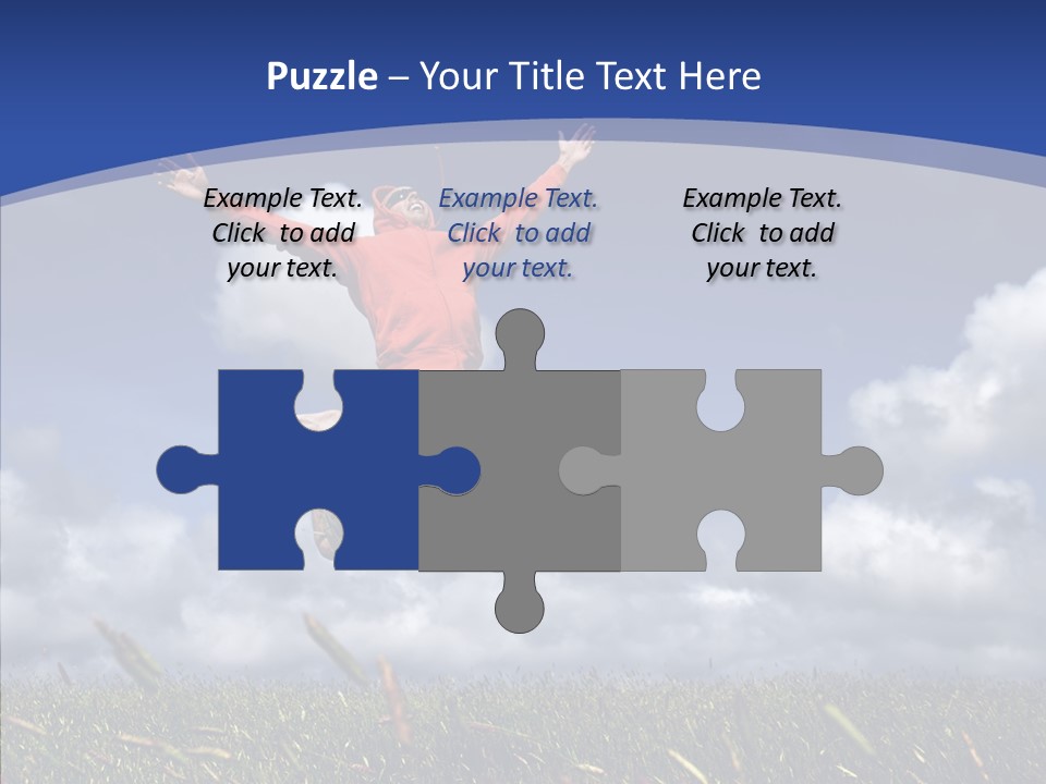 Determination Vitality Man PowerPoint Template