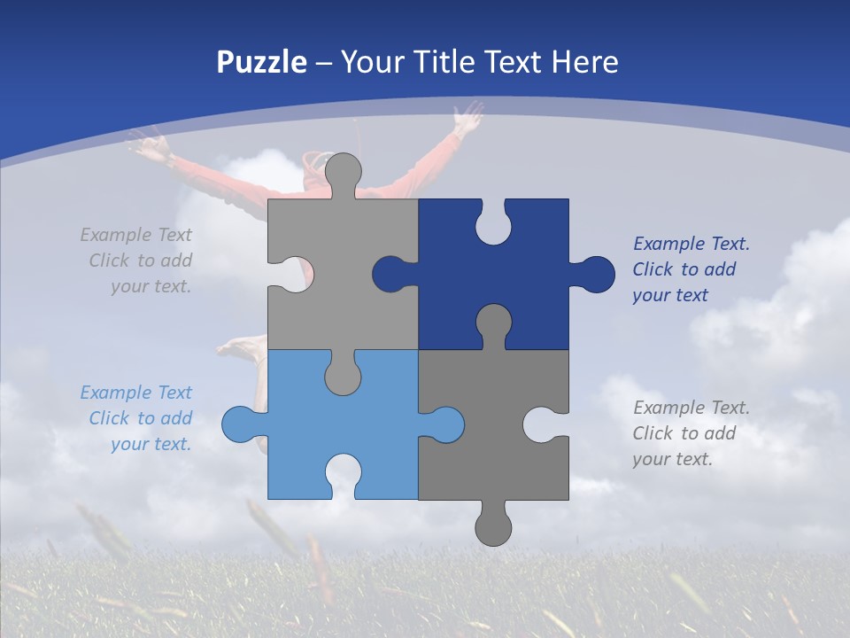 Determination Vitality Man PowerPoint Template