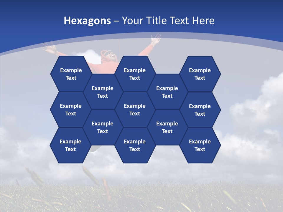 Determination Vitality Man PowerPoint Template