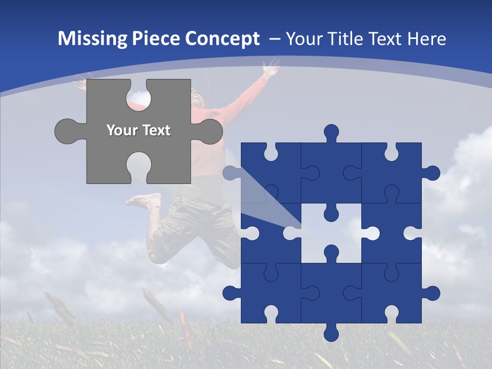 Determination Vitality Man PowerPoint Template