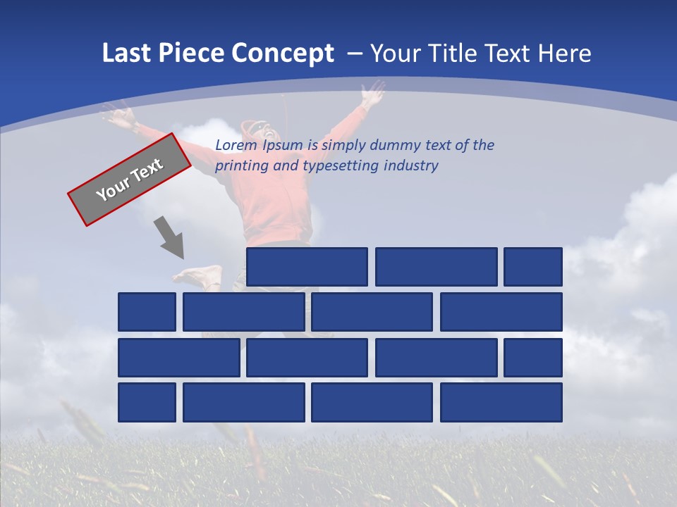 Determination Vitality Man PowerPoint Template