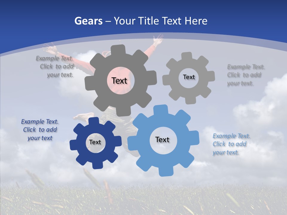 Determination Vitality Man PowerPoint Template