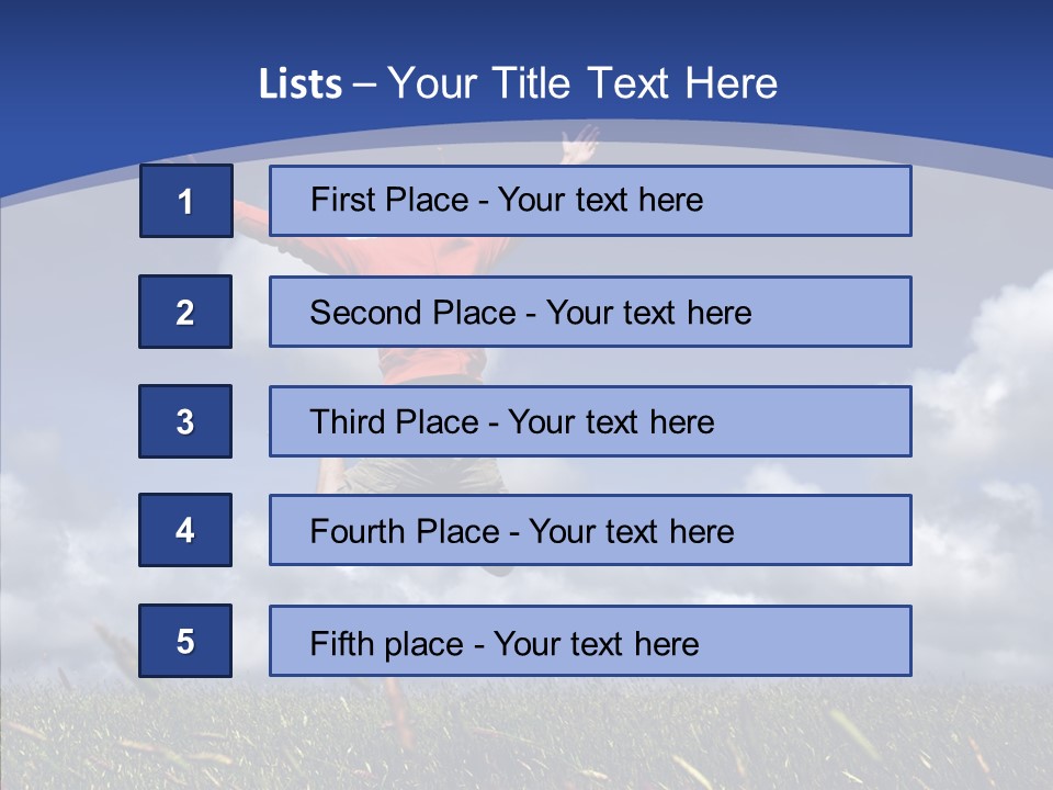 Determination Vitality Man PowerPoint Template
