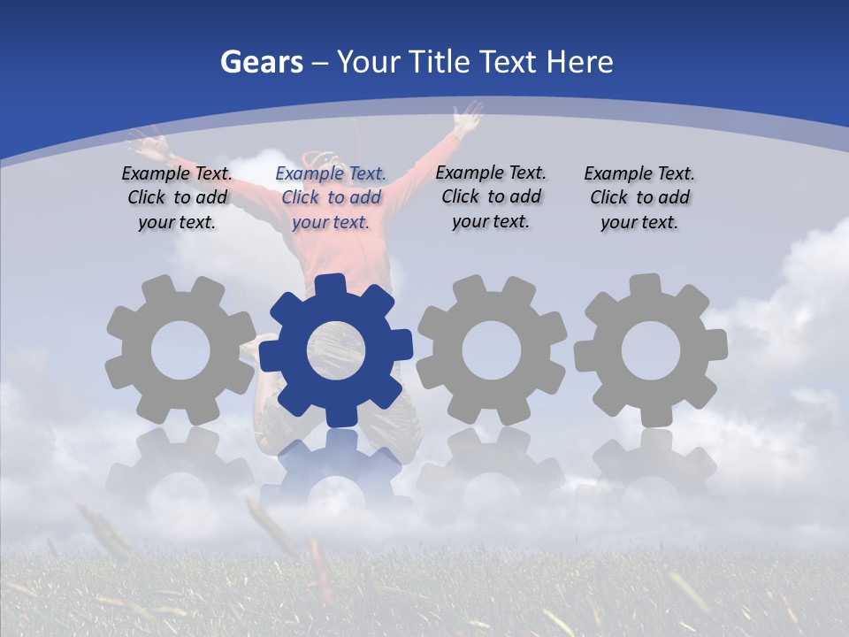 Determination Vitality Man PowerPoint Template