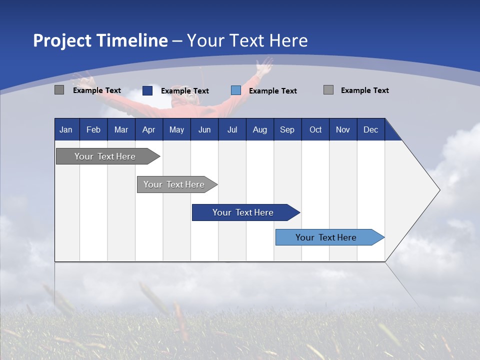 Determination Vitality Man PowerPoint Template