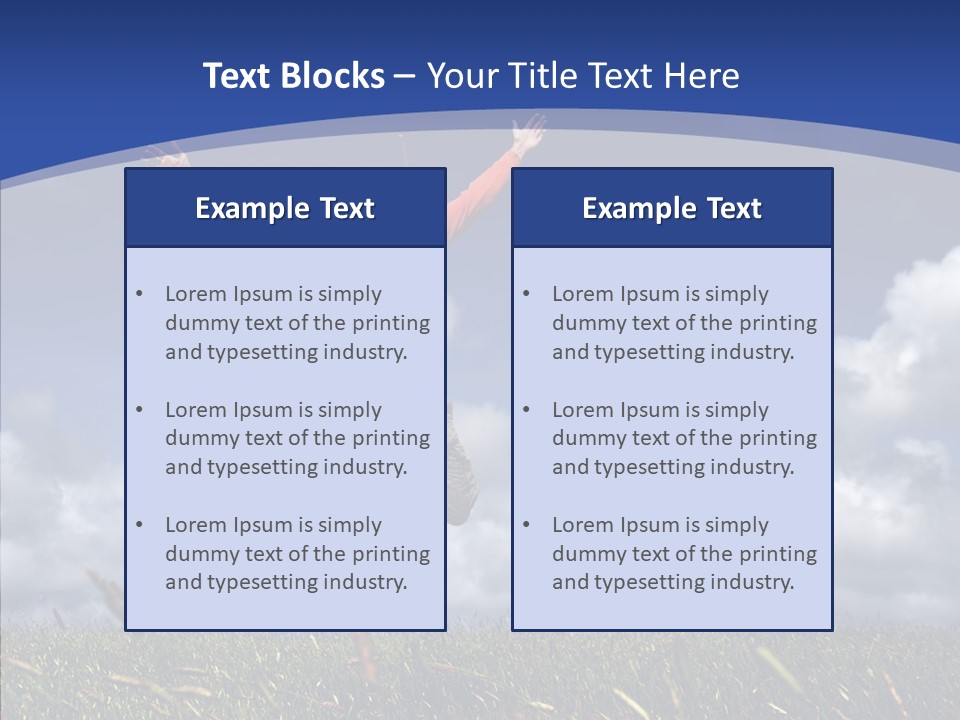 Determination Vitality Man PowerPoint Template