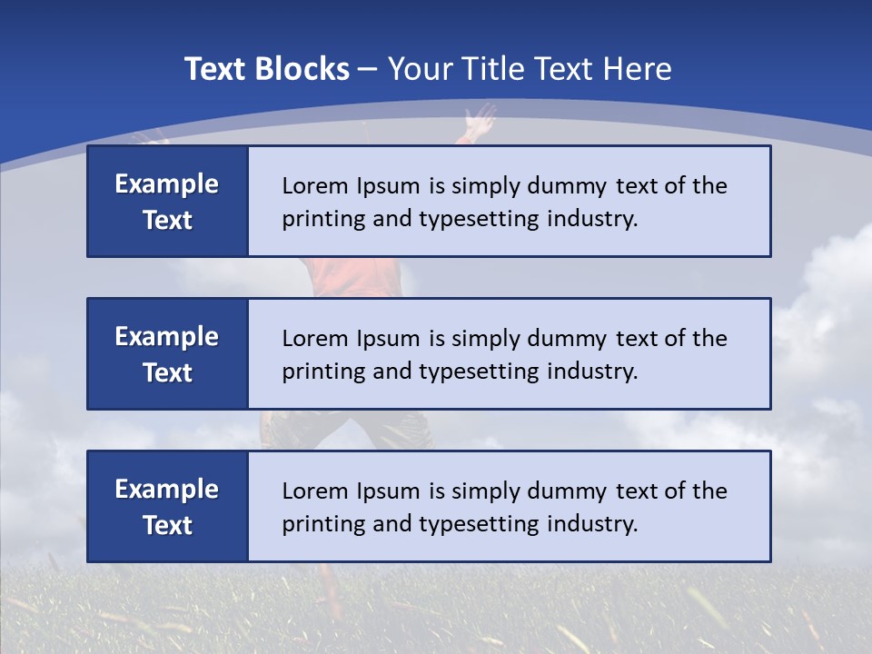 Determination Vitality Man PowerPoint Template