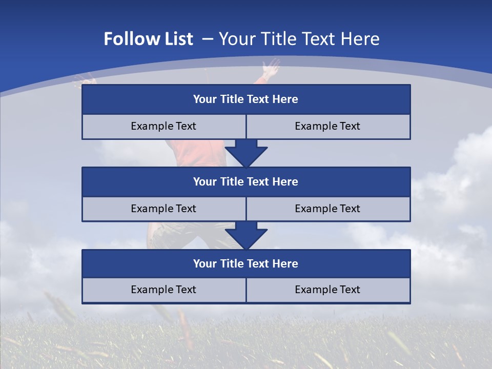 Determination Vitality Man PowerPoint Template