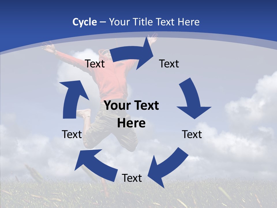 Determination Vitality Man PowerPoint Template