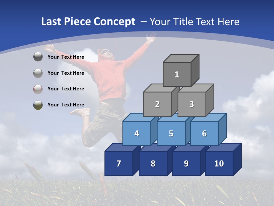 Determination Vitality Man PowerPoint Template