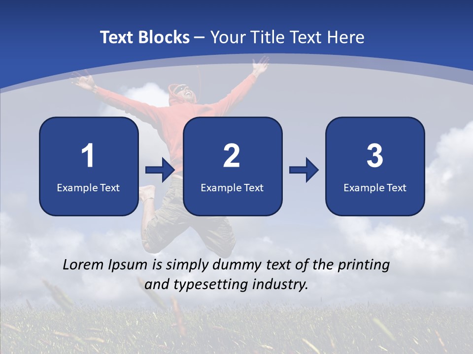 Determination Vitality Man PowerPoint Template