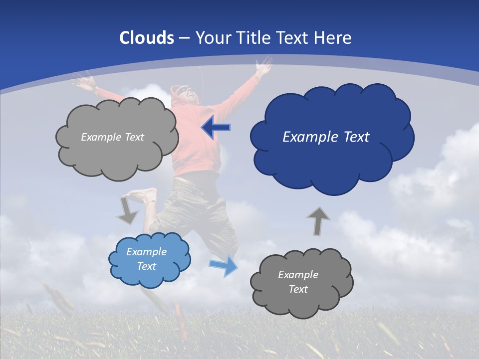 Determination Vitality Man PowerPoint Template