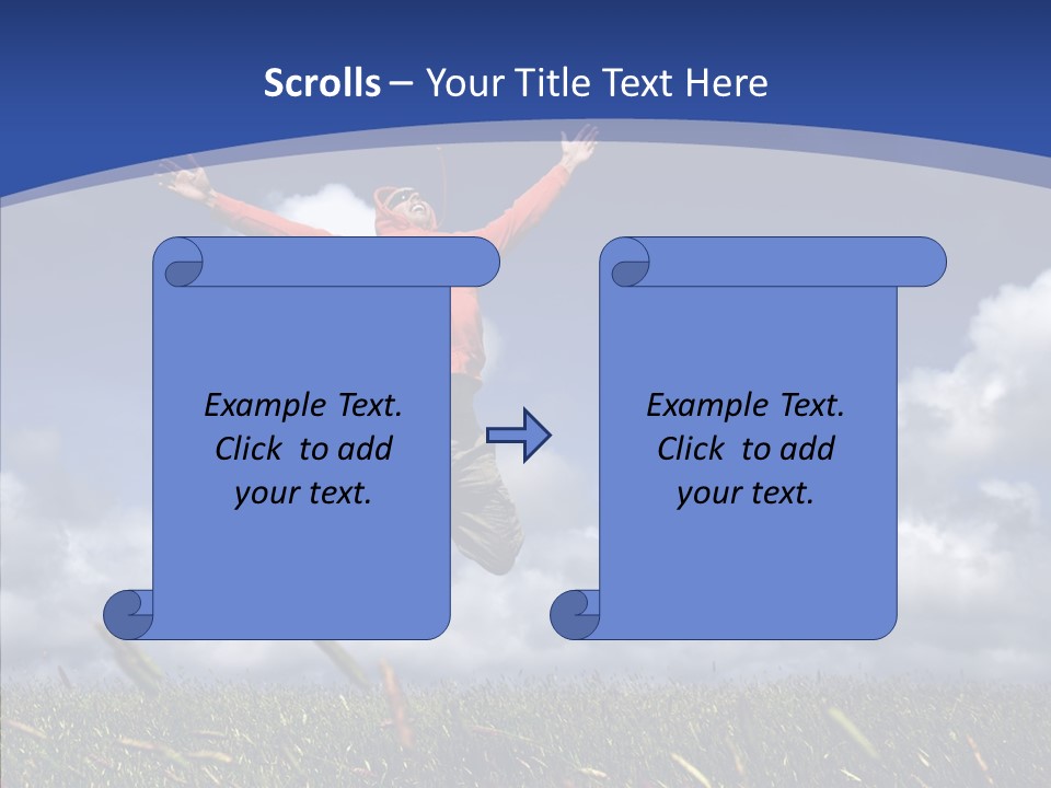 Determination Vitality Man PowerPoint Template