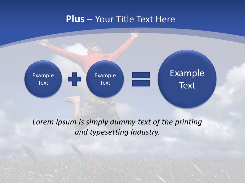 Determination Vitality Man PowerPoint Template