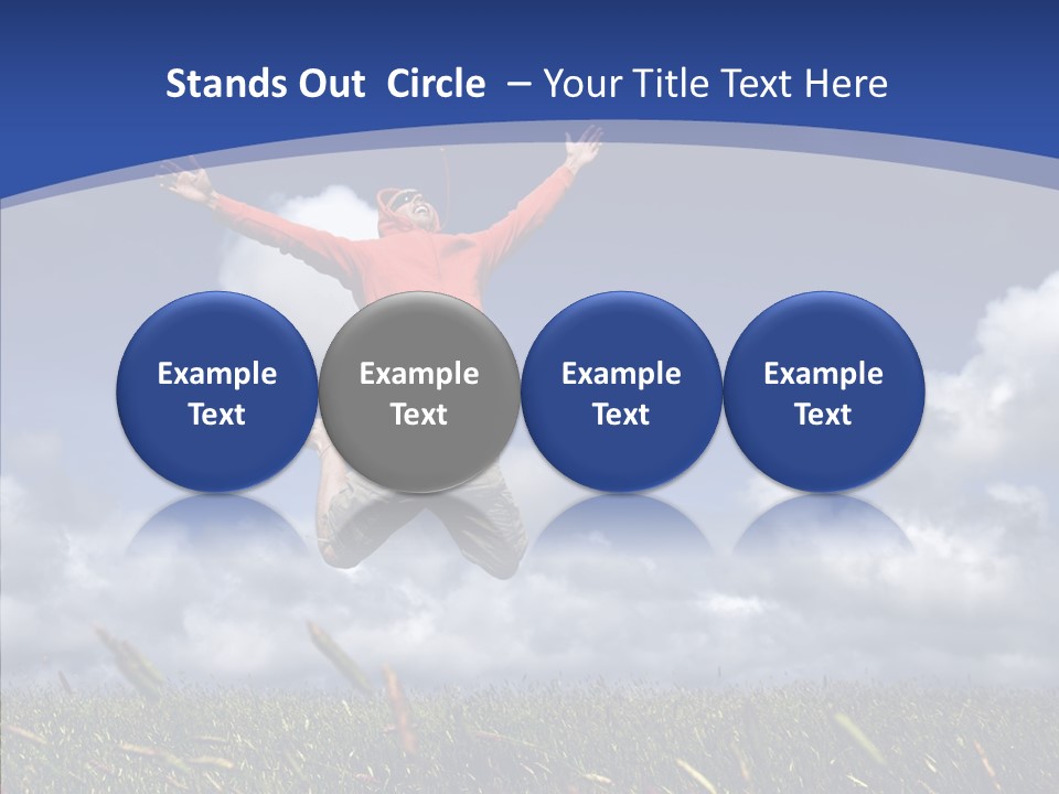 Determination Vitality Man PowerPoint Template