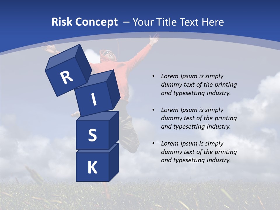 Determination Vitality Man PowerPoint Template