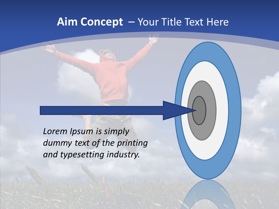 Determination Vitality Man PowerPoint Template