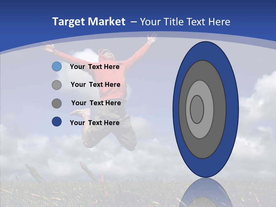 Determination Vitality Man PowerPoint Template