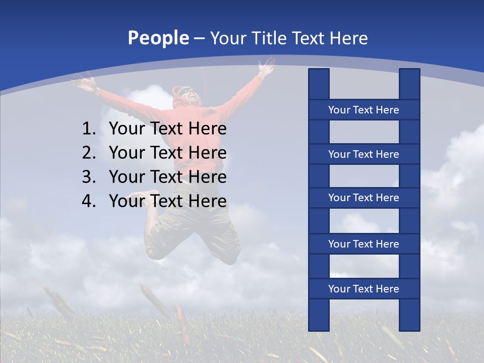 Determination Vitality Man PowerPoint Template