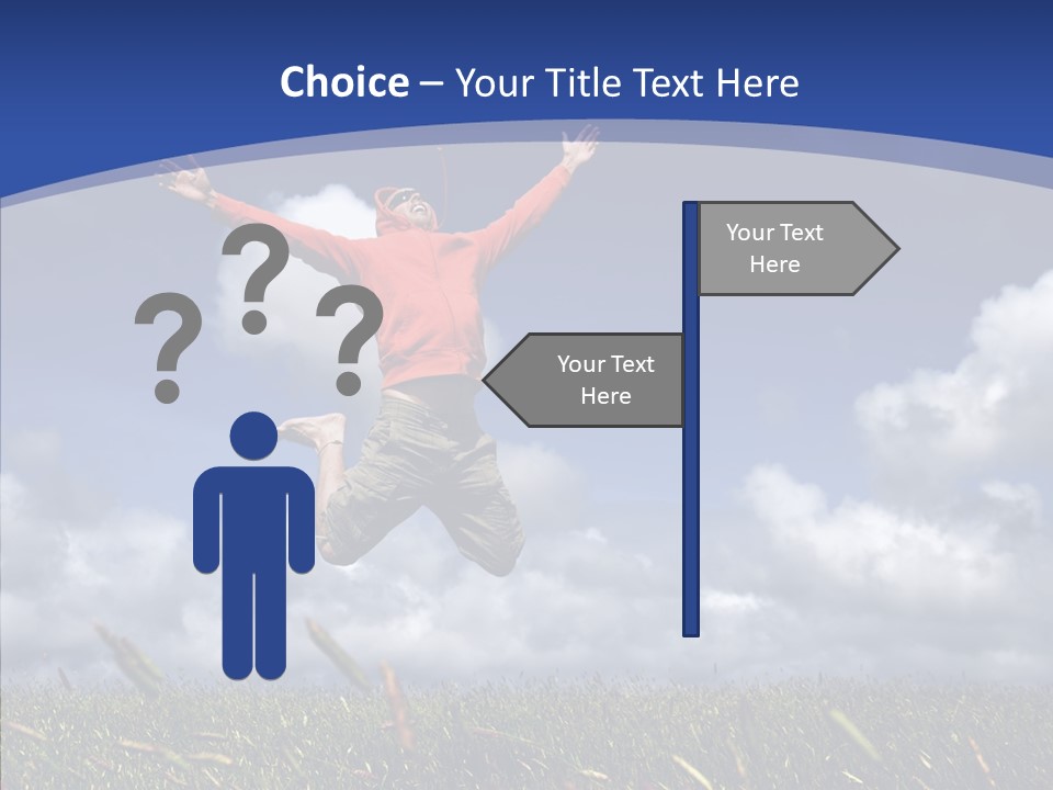 Determination Vitality Man PowerPoint Template