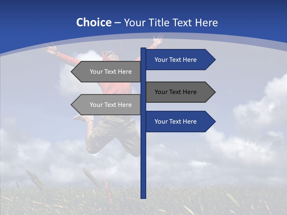 Determination Vitality Man PowerPoint Template