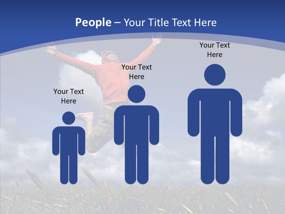 Determination Vitality Man PowerPoint Template