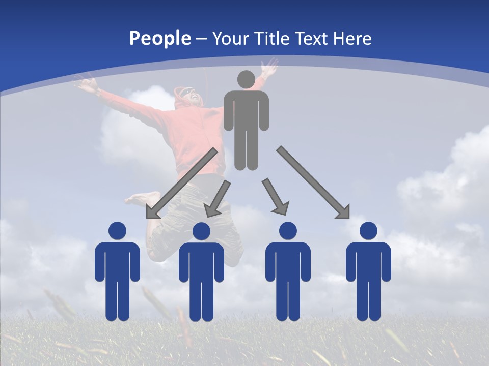 Determination Vitality Man PowerPoint Template