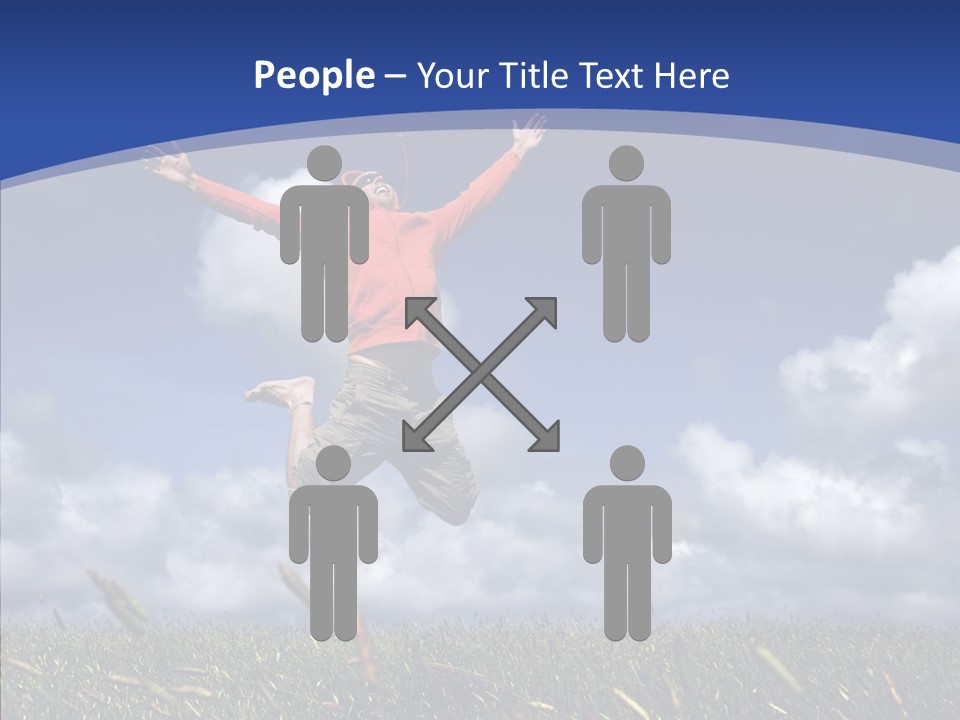 Determination Vitality Man PowerPoint Template