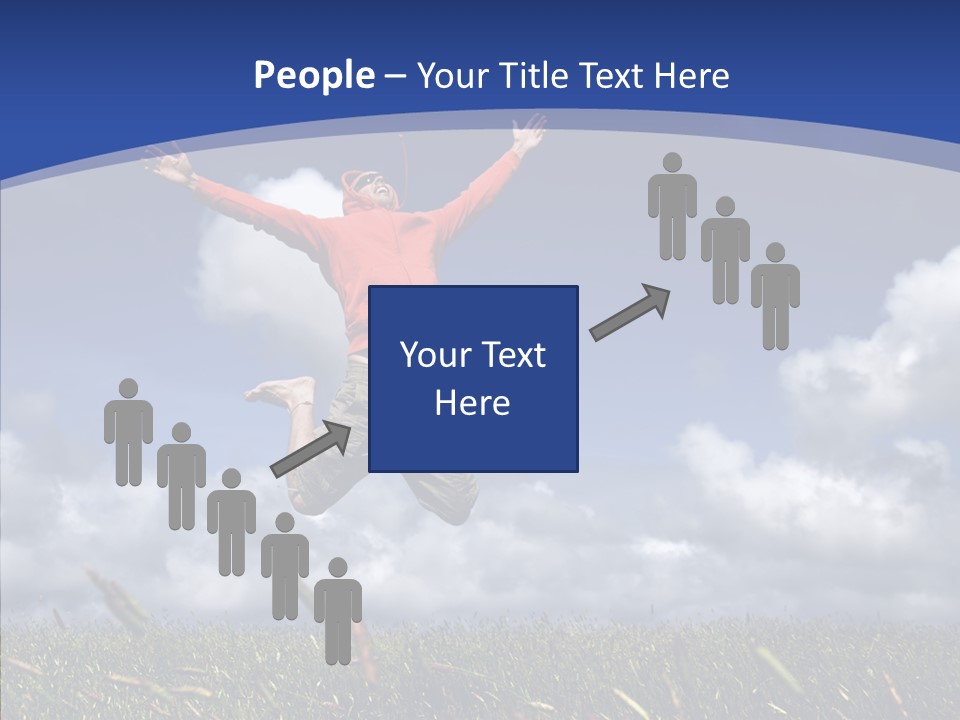 Determination Vitality Man PowerPoint Template