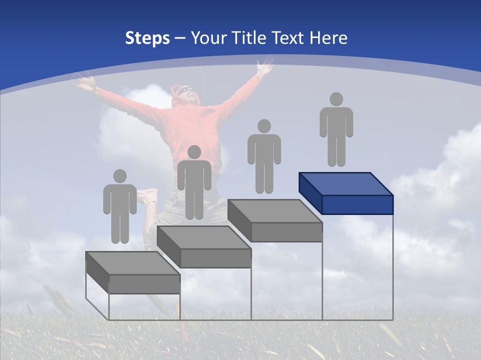 Determination Vitality Man PowerPoint Template