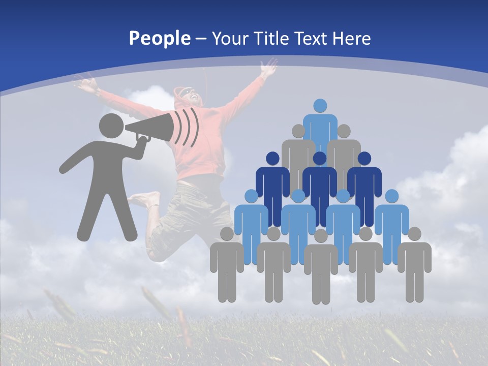 Determination Vitality Man PowerPoint Template