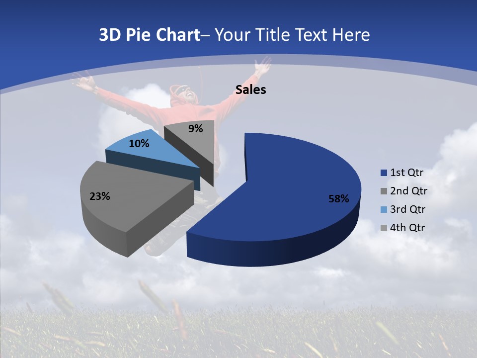 Determination Vitality Man PowerPoint Template