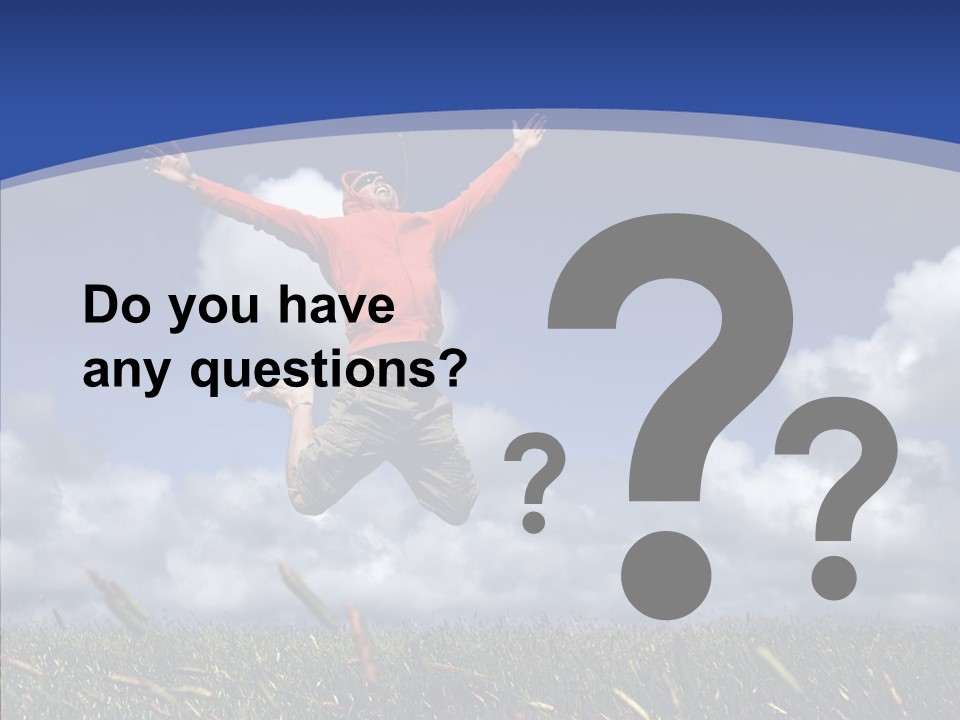 Determination Vitality Man PowerPoint Template