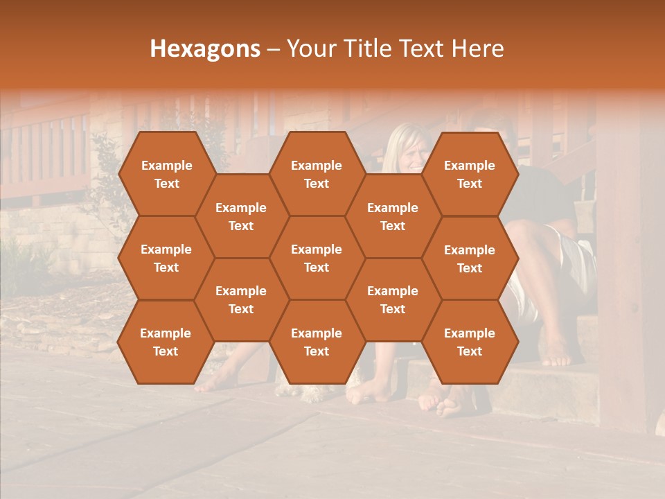 Son Building Stairway PowerPoint Template