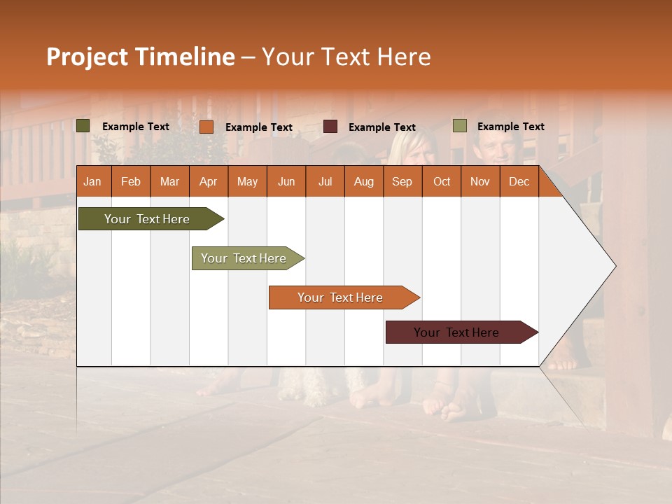 Son Building Stairway PowerPoint Template