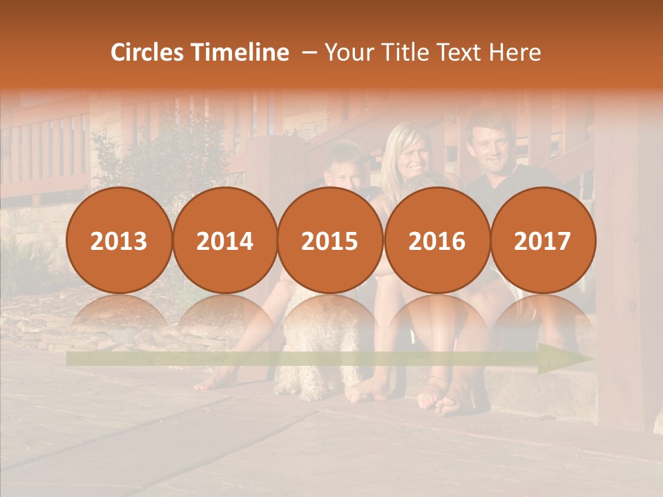 Son Building Stairway PowerPoint Template