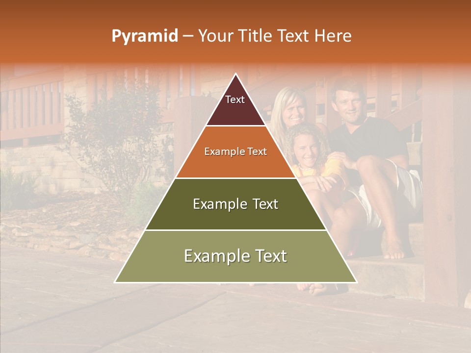 Son Building Stairway PowerPoint Template