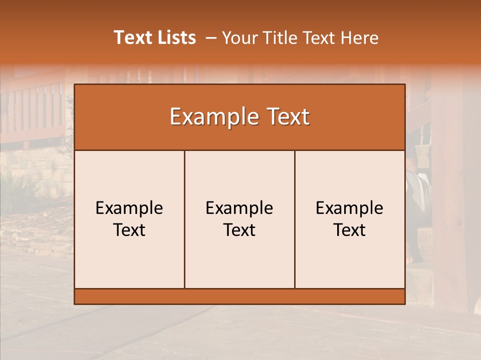 Son Building Stairway PowerPoint Template