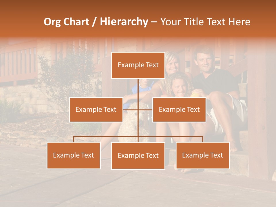 Son Building Stairway PowerPoint Template