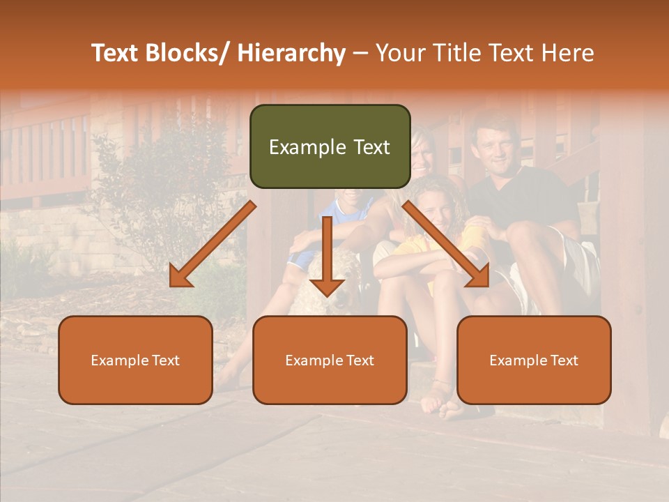 Son Building Stairway PowerPoint Template
