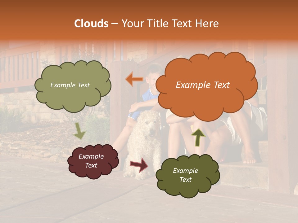 Son Building Stairway PowerPoint Template