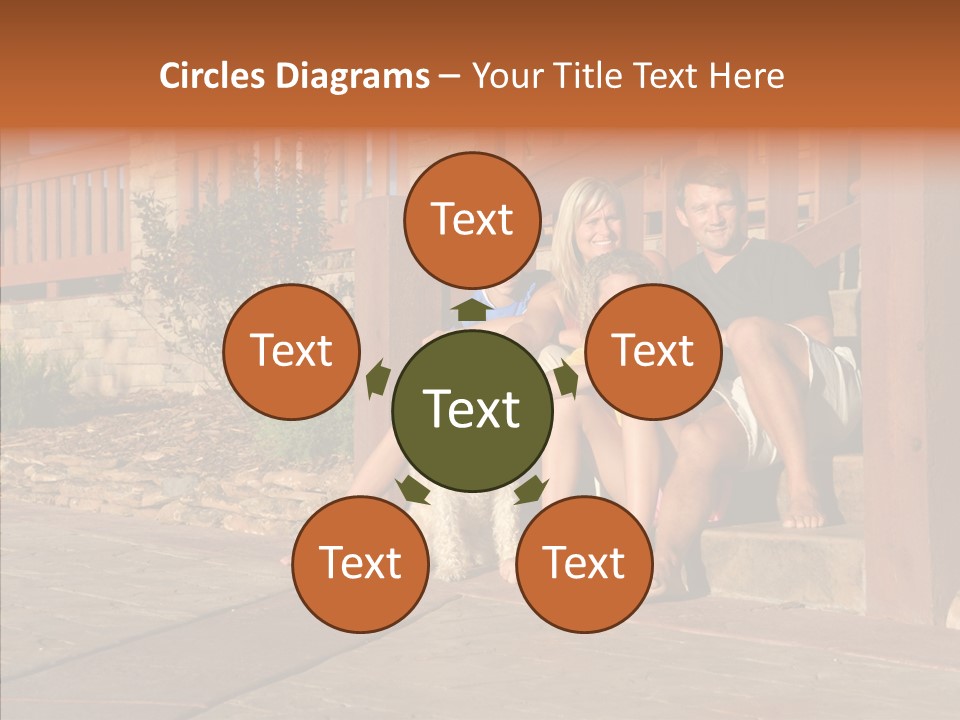 Son Building Stairway PowerPoint Template