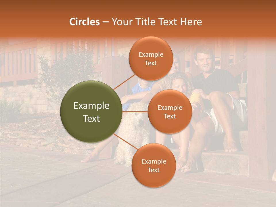 Son Building Stairway PowerPoint Template