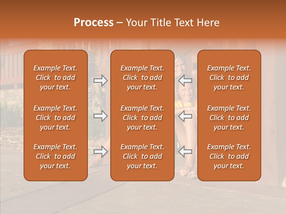 Son Building Stairway PowerPoint Template