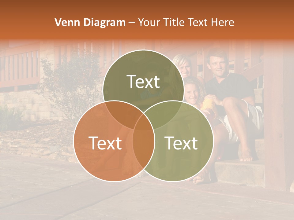 Son Building Stairway PowerPoint Template