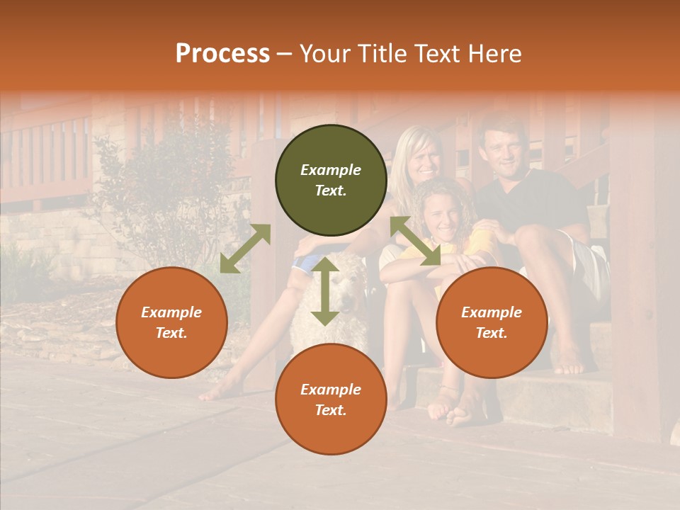 Son Building Stairway PowerPoint Template