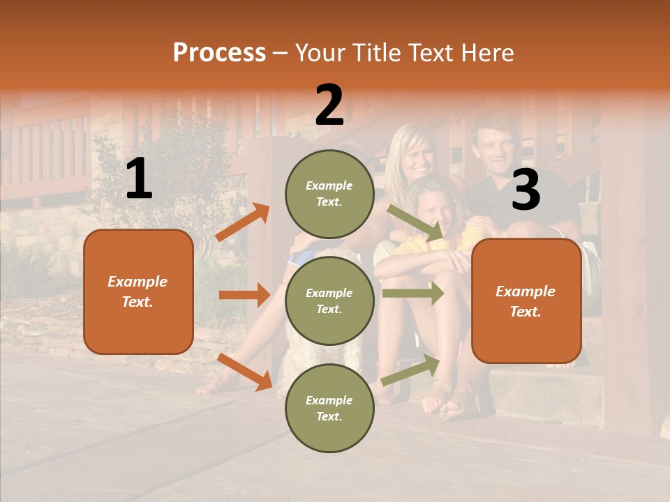 Son Building Stairway PowerPoint Template