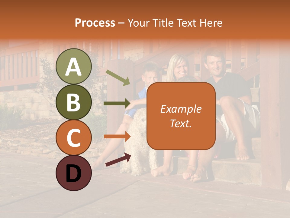 Son Building Stairway PowerPoint Template